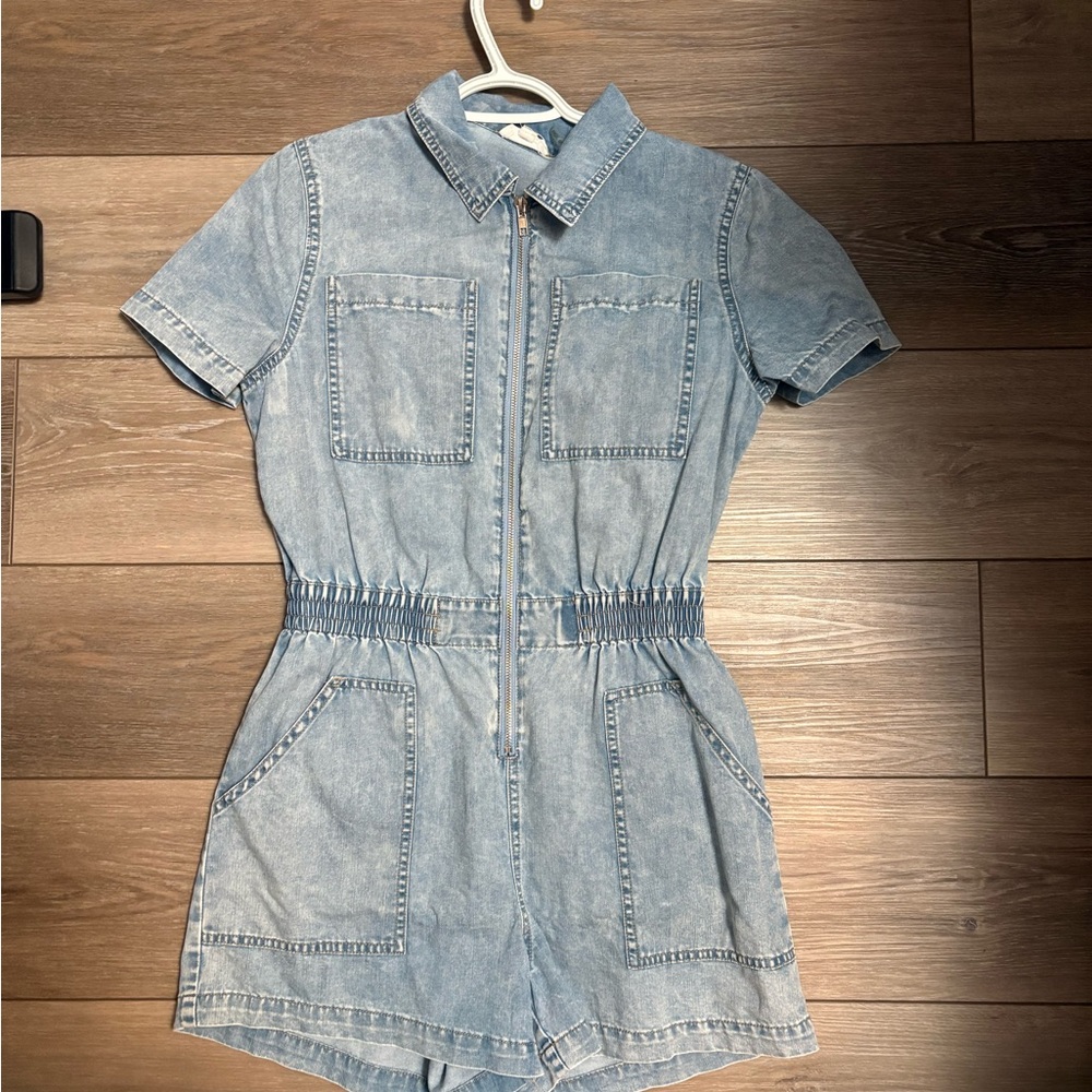 Glik’s Elan Light Blue Denim One Piece